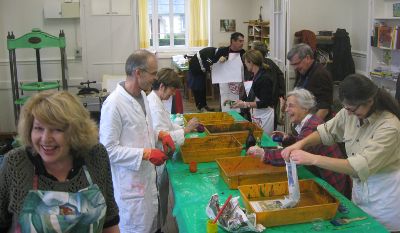 Ambiance du stage papier